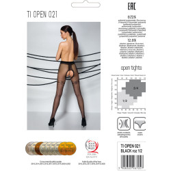 Passion - Tiopen 021 Collant Noir 1/2 20 Den